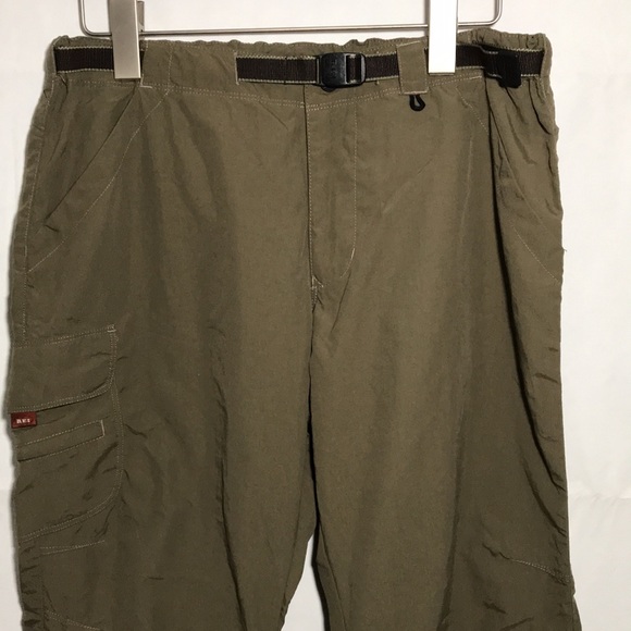 REI Pants & Jumpsuits Rei Convertible Upf 3 Army Green Cargo Pants